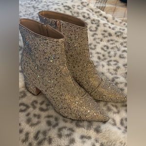 Betsey Johnson Rhinestone Booties